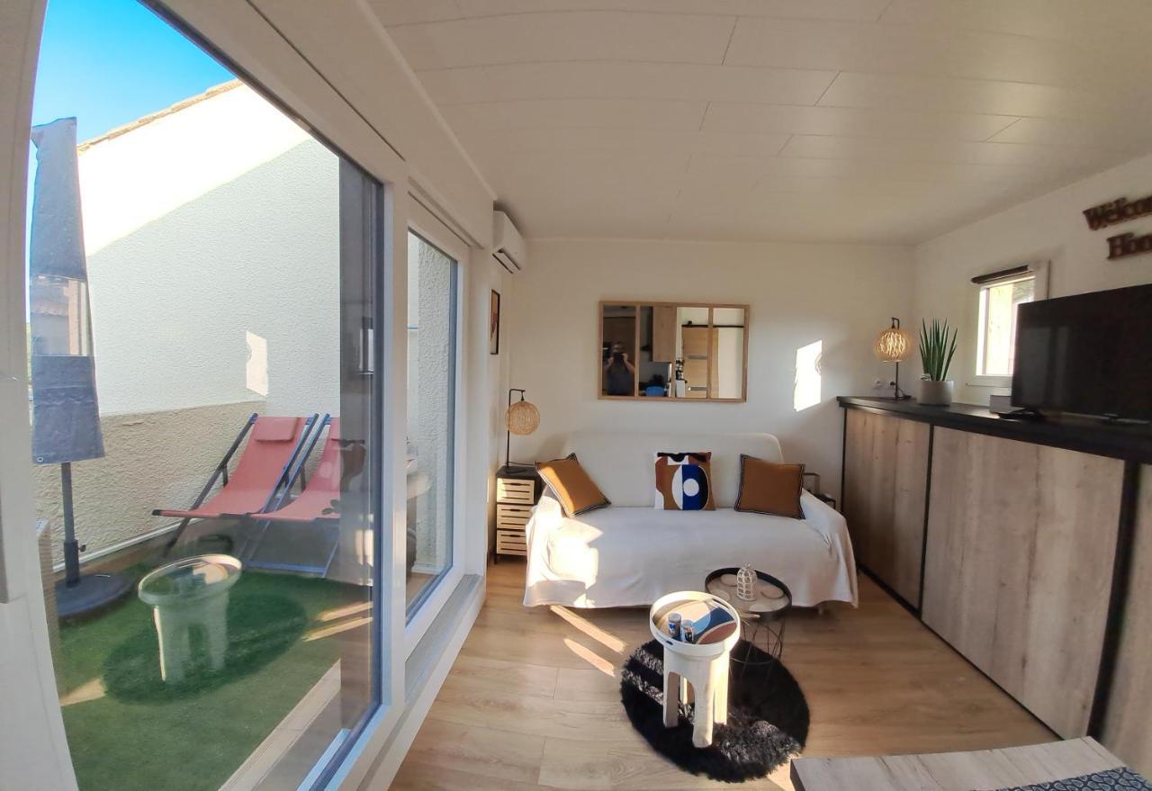 Studio Climatise Cosy Avec Grande Piscine Chauffee Agde Buitenkant foto