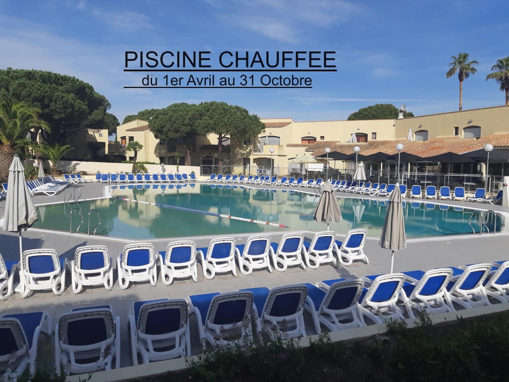 Studio Climatise Cosy Avec Grande Piscine Chauffee Agde Buitenkant foto